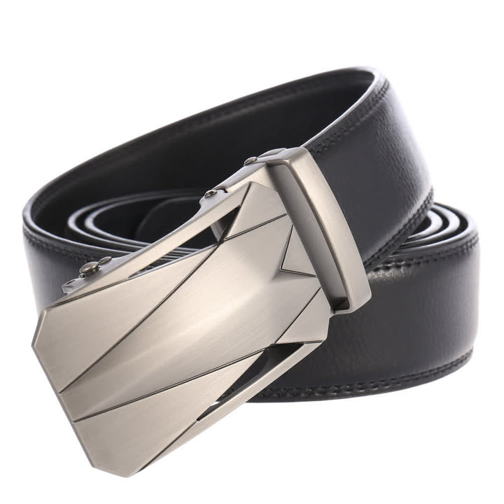Ceinture en cuir à boucle automatique pour homme, style formel, pour l'extérieur