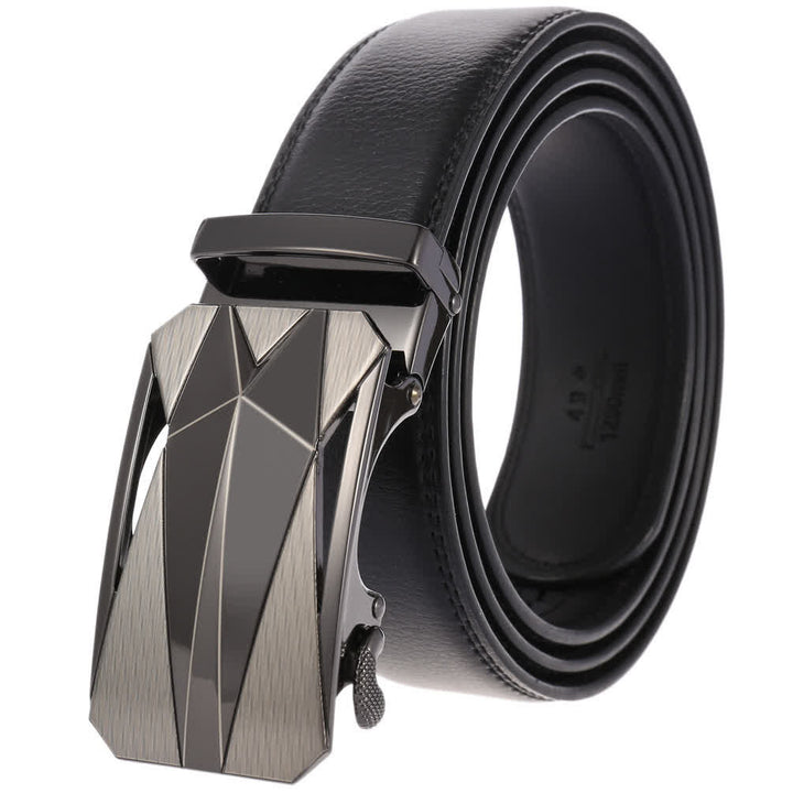 Ceinture en cuir à boucle automatique pour homme, style formel, pour l'extérieur