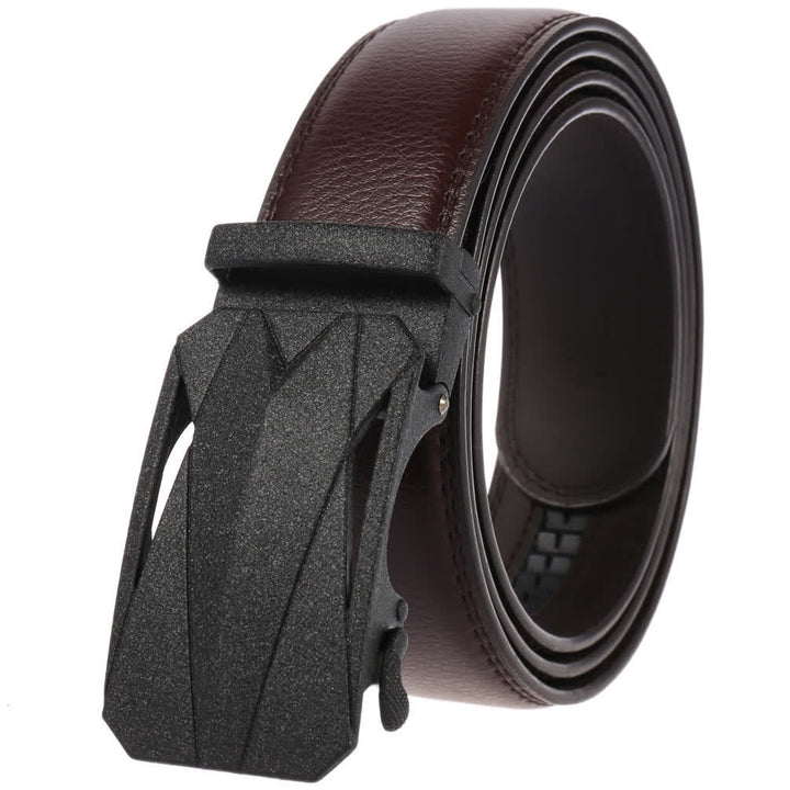 Ceinture en cuir à boucle automatique pour homme, style formel, pour l'extérieur