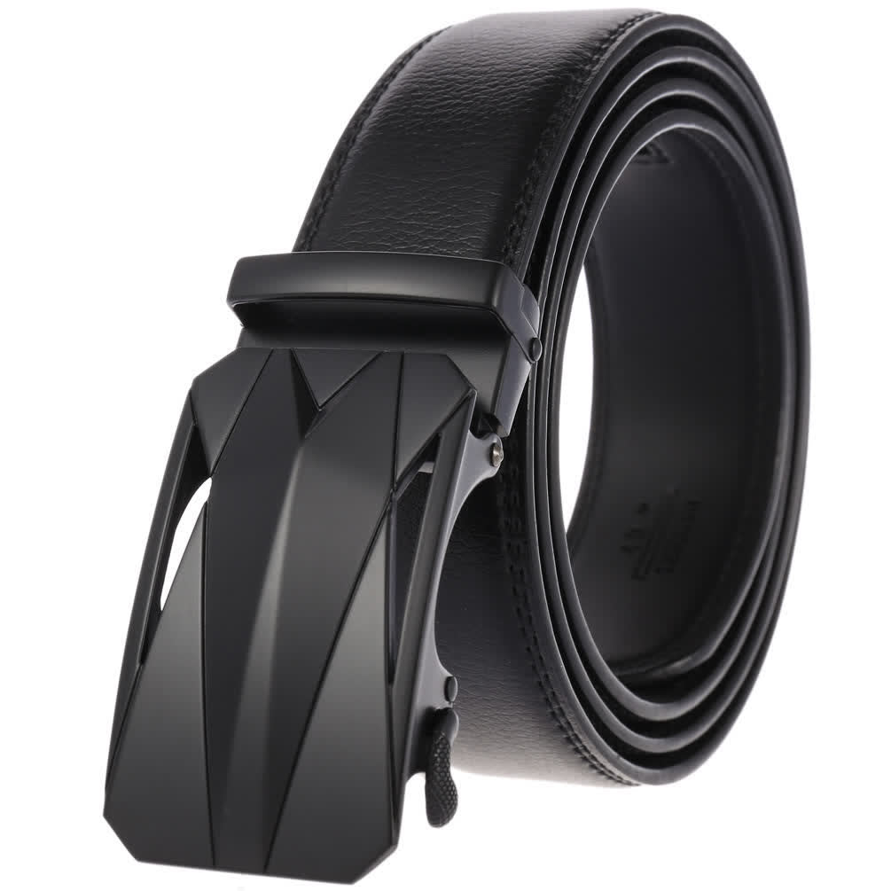 Ceinture en cuir à boucle automatique pour homme, style formel, pour l'extérieur