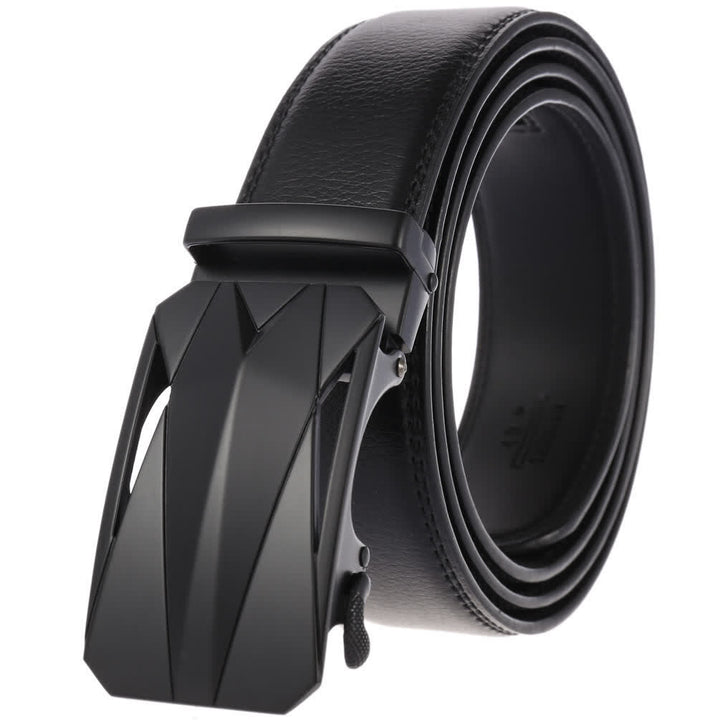 Ceinture en cuir à boucle automatique pour homme, style formel, pour l'extérieur