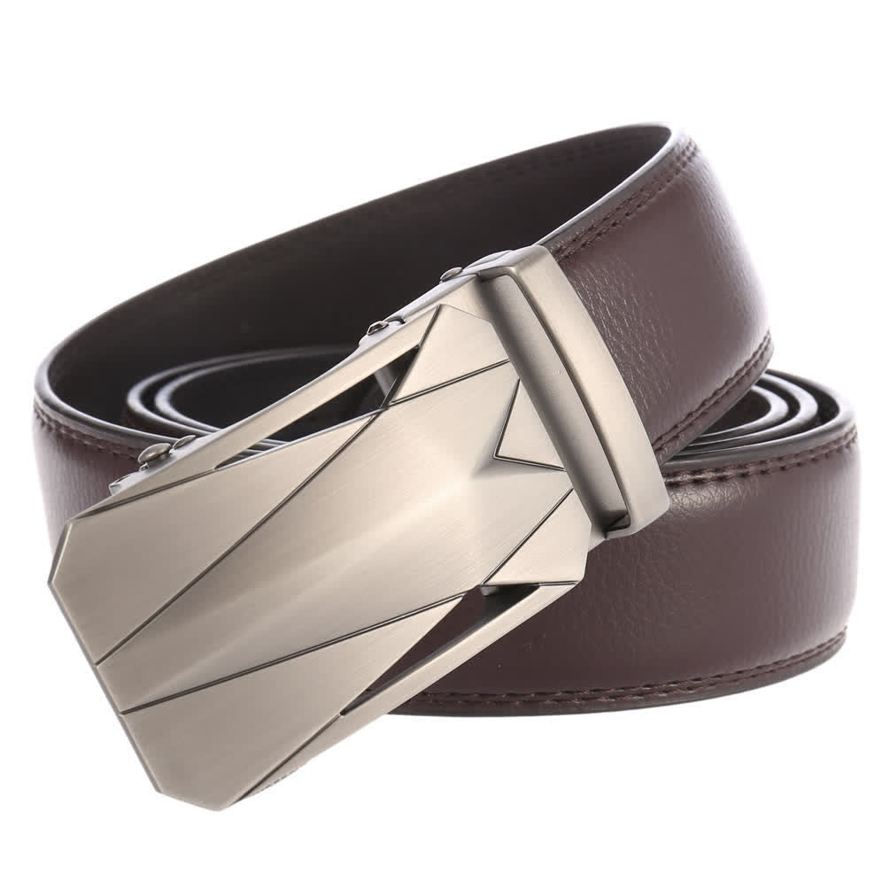 Ceinture en cuir à boucle automatique pour homme, style formel, pour l'extérieur