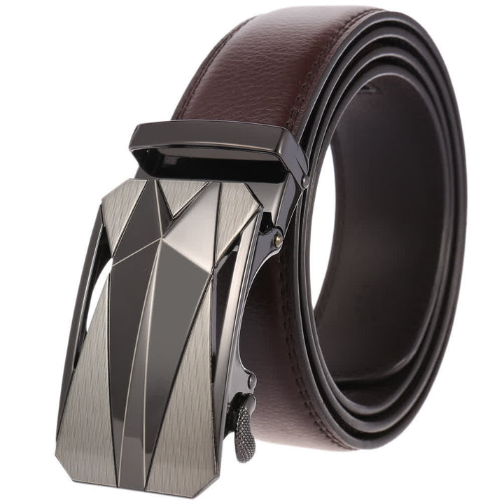 Ceinture en cuir à boucle automatique pour homme, style formel, pour l'extérieur