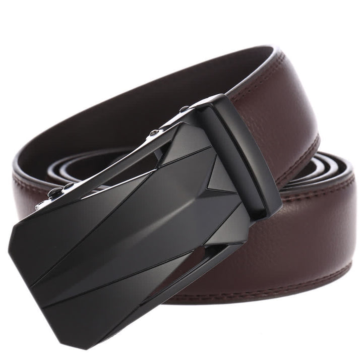 Ceinture en cuir à boucle automatique pour homme, style formel, pour l'extérieur