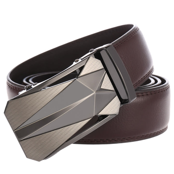 Ceinture en cuir à boucle automatique pour homme, style formel, pour l'extérieur