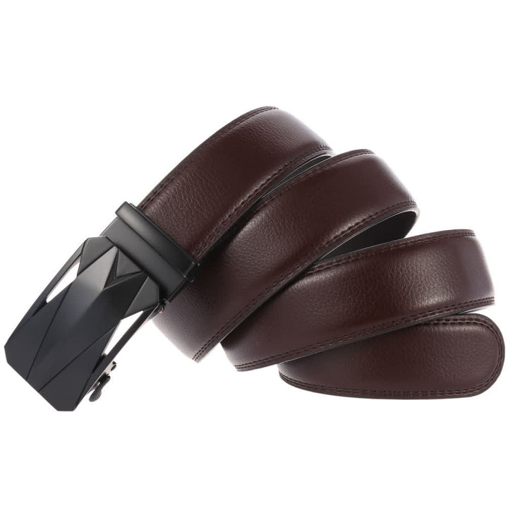 Ceinture en cuir à boucle automatique pour homme, style formel, pour l'extérieur