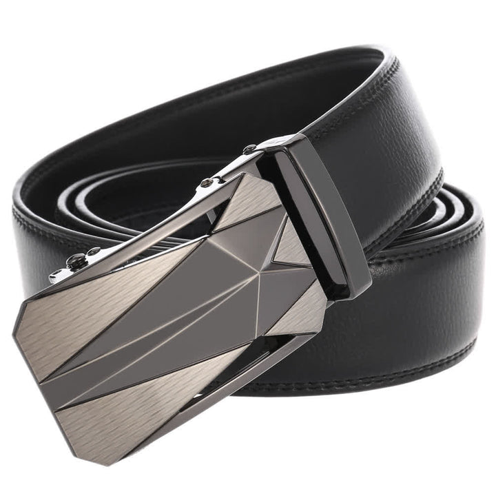 Ceinture en cuir à boucle automatique pour homme, style formel, pour l'extérieur