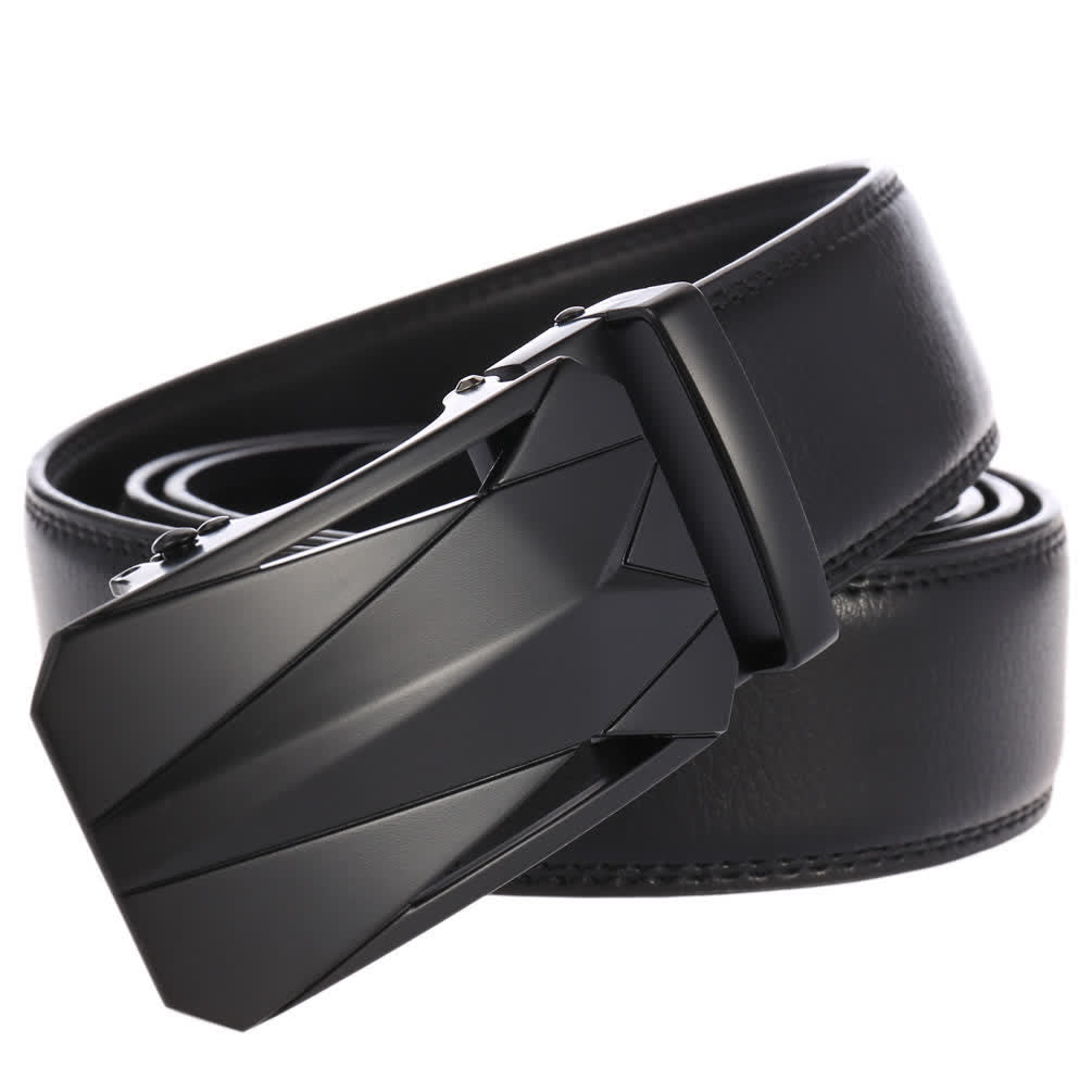 Ceinture en cuir à boucle automatique pour homme, style formel, pour l'extérieur