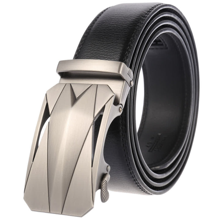 Ceinture en cuir à boucle automatique pour homme, style formel, pour l'extérieur