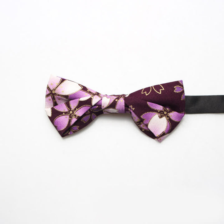 Nœud papillon en coton à motif royal pour homme