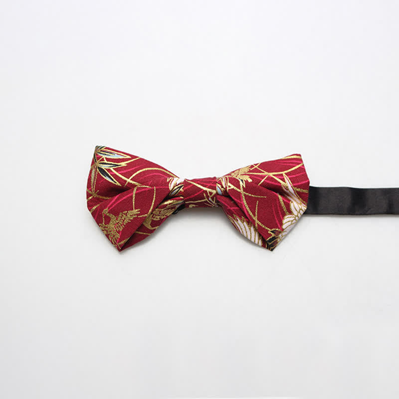 Nœud papillon en coton à motif royal pour homme