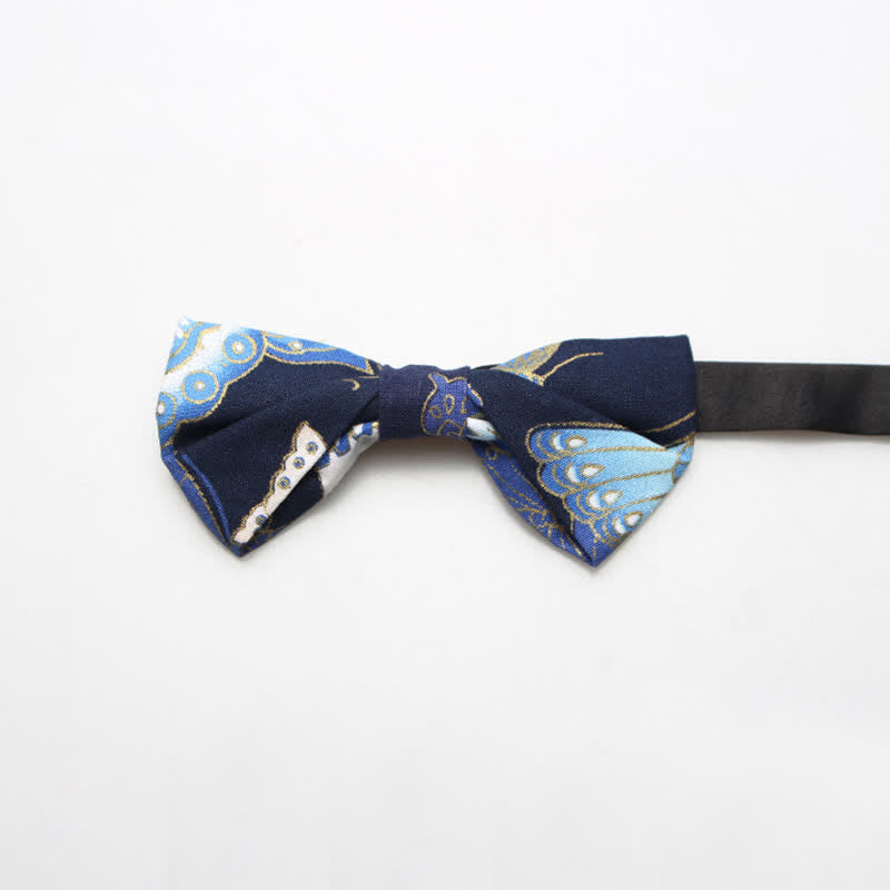 Nœud papillon en coton à motif royal pour homme