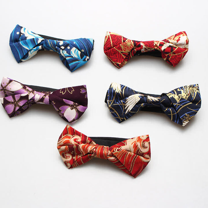 Nœud papillon en coton à motif royal pour homme