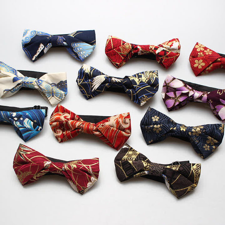 Nœud papillon en coton à motif royal pour homme