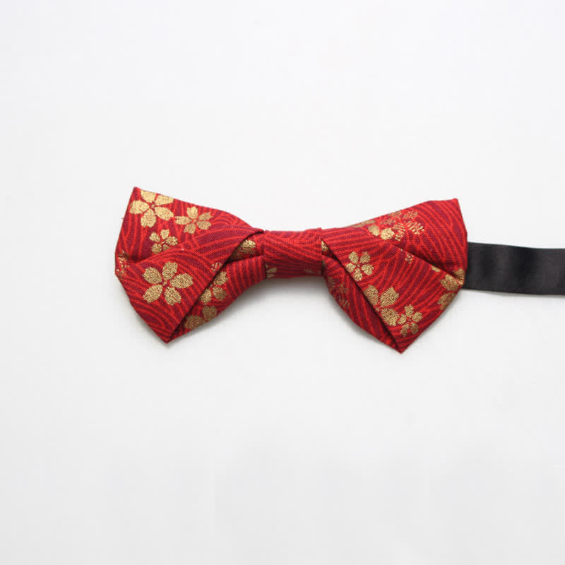 Nœud papillon en coton à motif royal pour homme