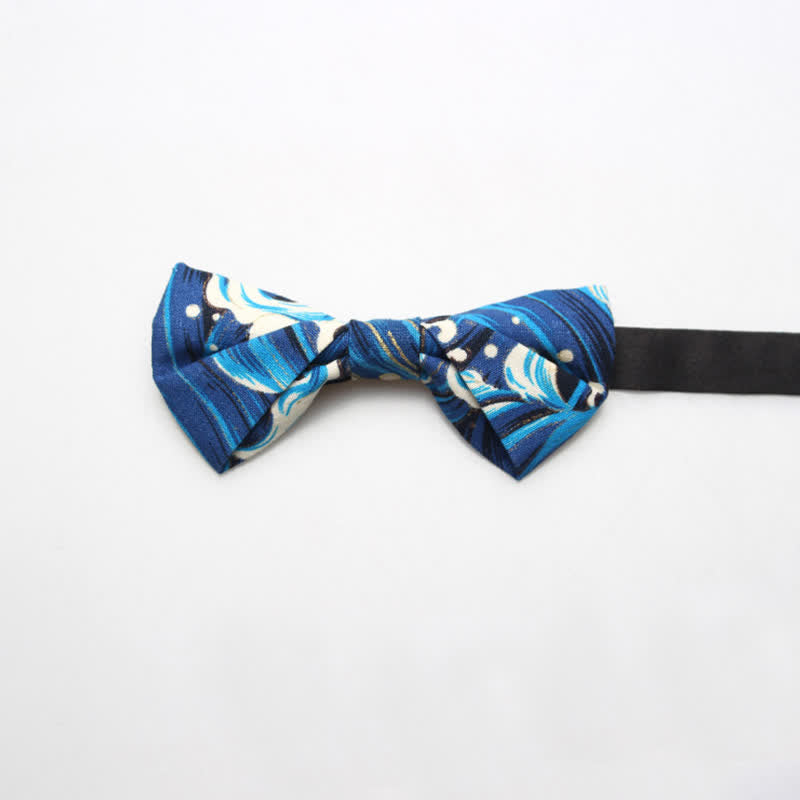 Nœud papillon en coton à motif royal pour homme