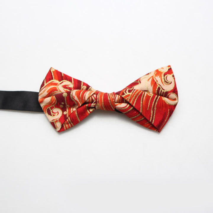 Nœud papillon en coton à motif royal pour homme