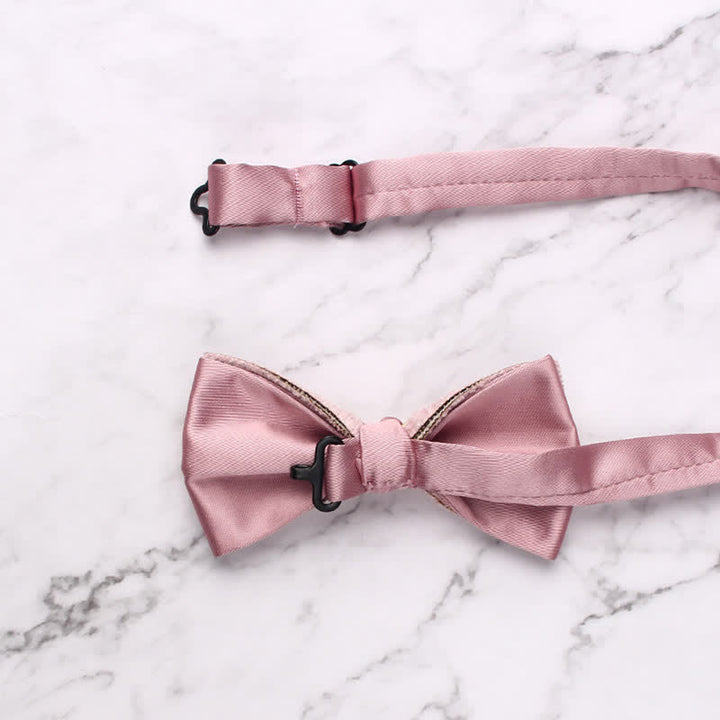 Nœud papillon à épissure de couleur bonbon pour homme