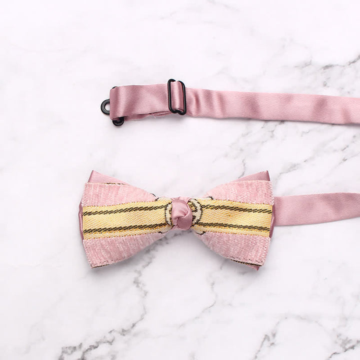Nœud papillon à épissure de couleur bonbon pour homme