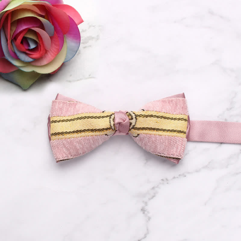 Nœud papillon à épissure de couleur bonbon pour homme