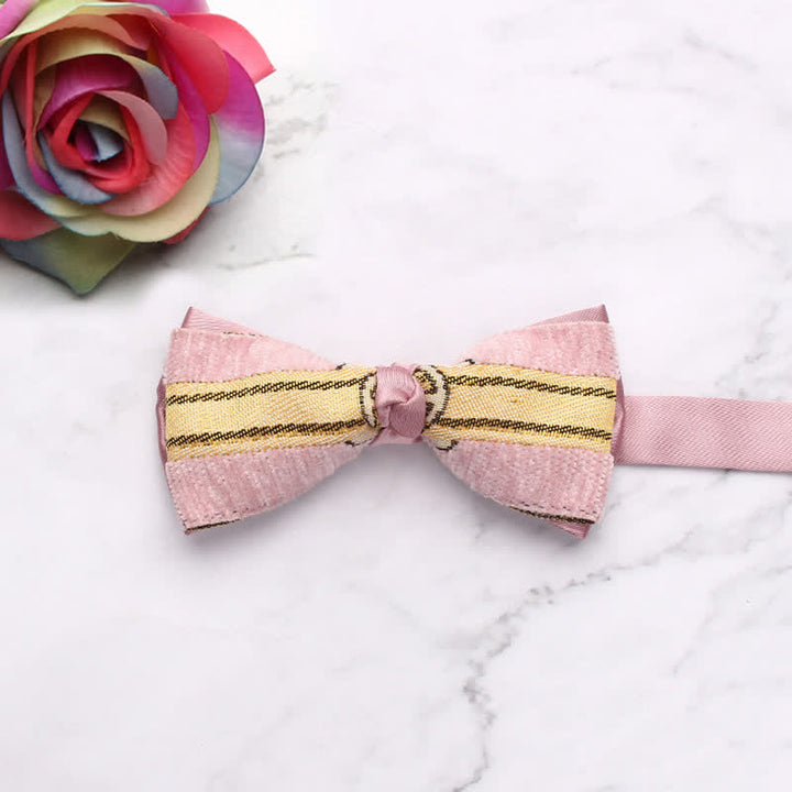 Nœud papillon à épissure de couleur bonbon pour homme