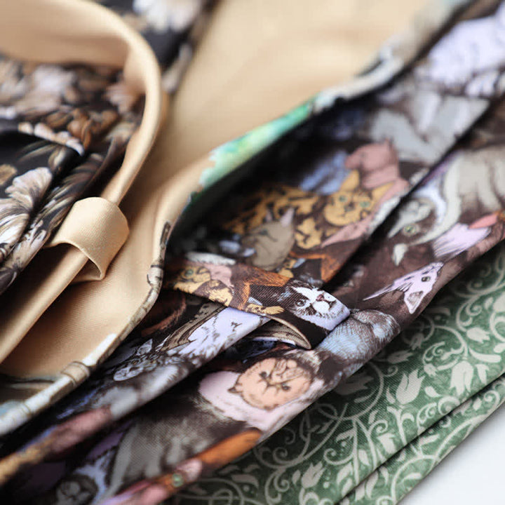 Cravate pour homme à motif floral et animalier
