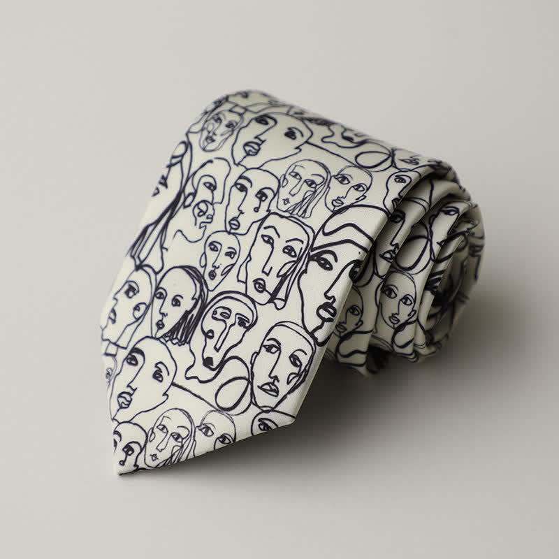 Cravate pour homme à motif floral et animalier