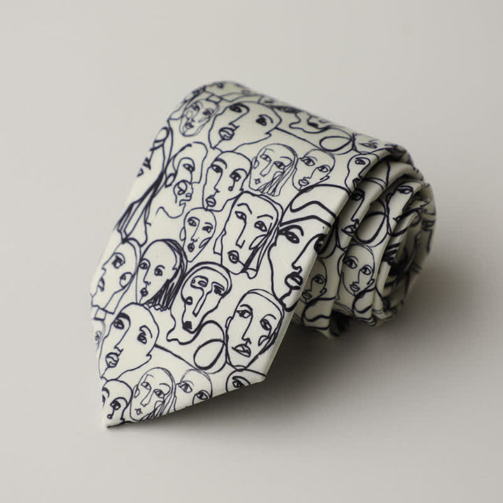 Cravate pour homme à motif floral et animalier