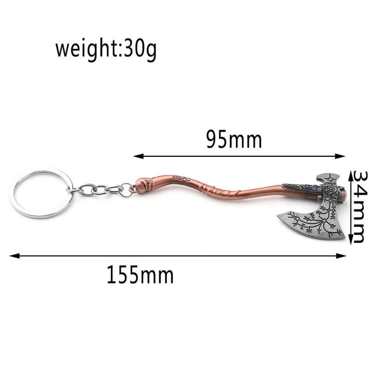 Porte-clés pendentif de décoration de jeu de hache viking
