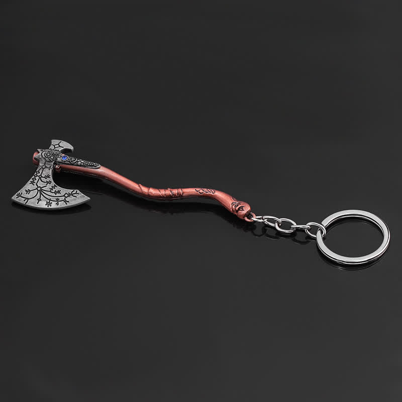 Porte-clés pendentif de décoration de jeu de hache viking