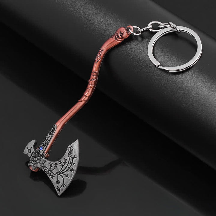 Porte-clés pendentif de décoration de jeu de hache viking