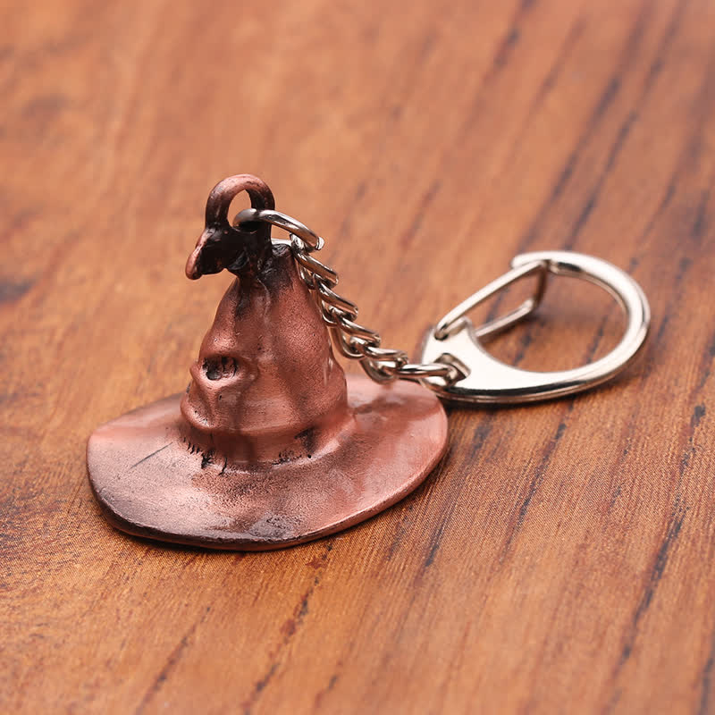 Porte-clés pendentif chapeau de sorcière magique