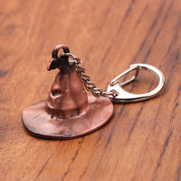 Porte-clés pendentif chapeau de sorcière magique