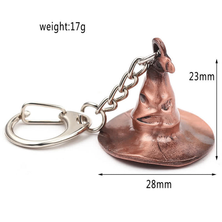 Porte-clés pendentif chapeau de sorcière magique