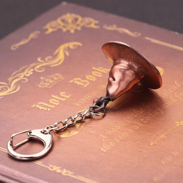 Porte-clés pendentif chapeau de sorcière magique