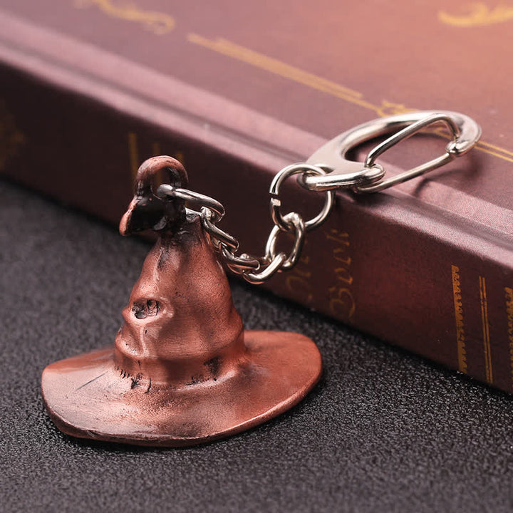 Porte-clés pendentif chapeau de sorcière magique