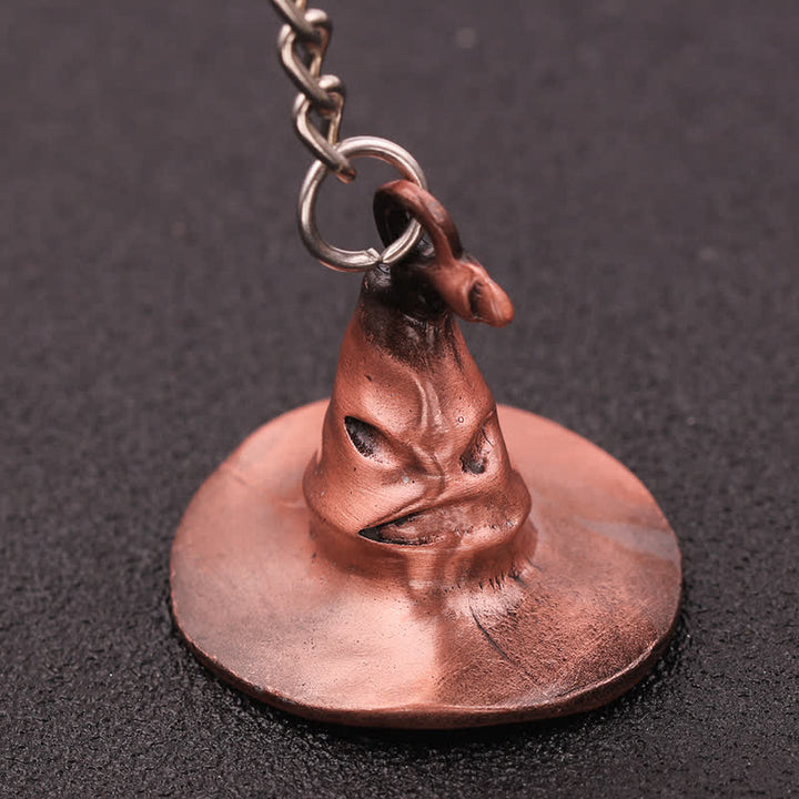 Porte-clés pendentif chapeau de sorcière magique