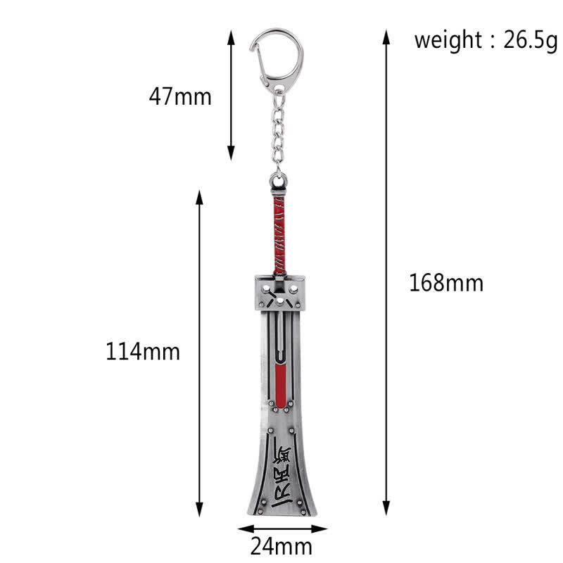 Porte-clés pendentif modèle d'arme épée