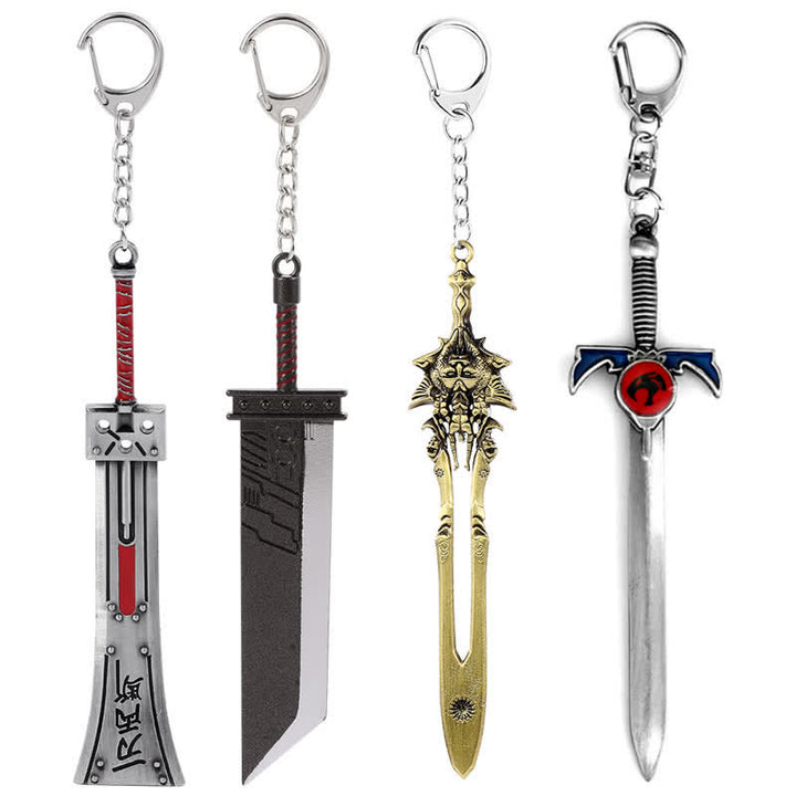 Porte-clés pendentif modèle d'arme épée