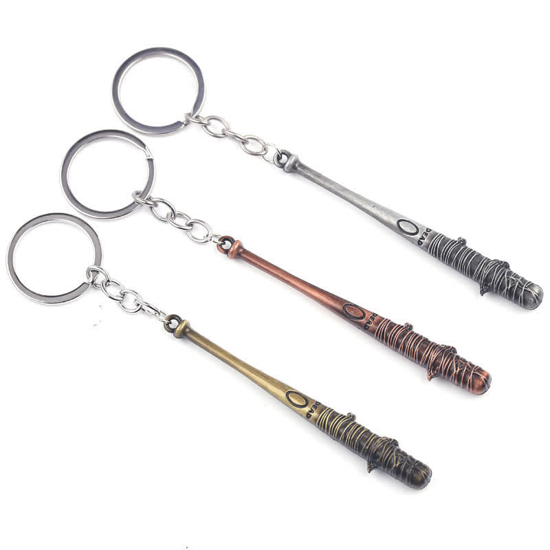 Porte-clés pendentif batte de baseball barbelée chic