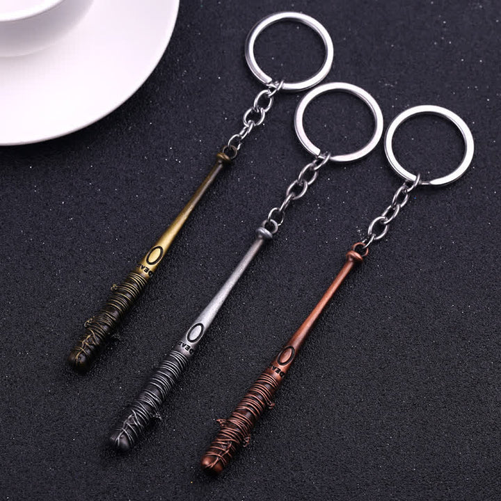 Porte-clés pendentif batte de baseball barbelée chic