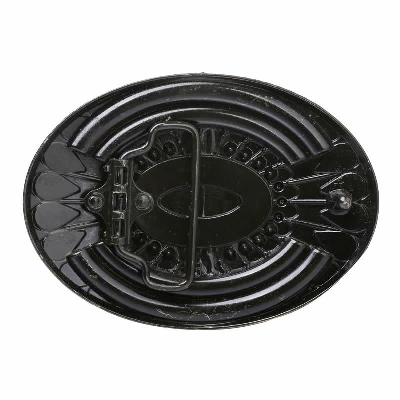 Ceinture en cuir à boucle en perles de bois indiennes pour hommes