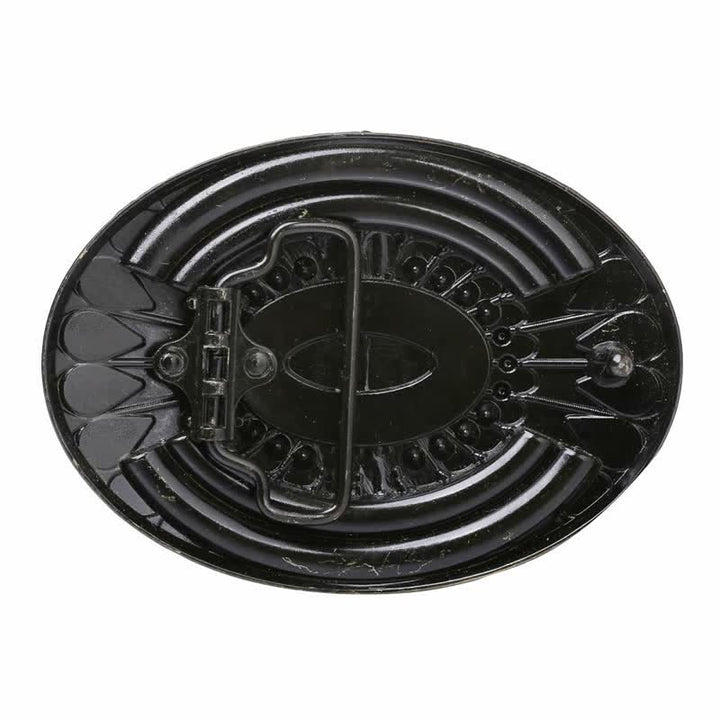 Ceinture en cuir à boucle en perles de bois indiennes pour hommes