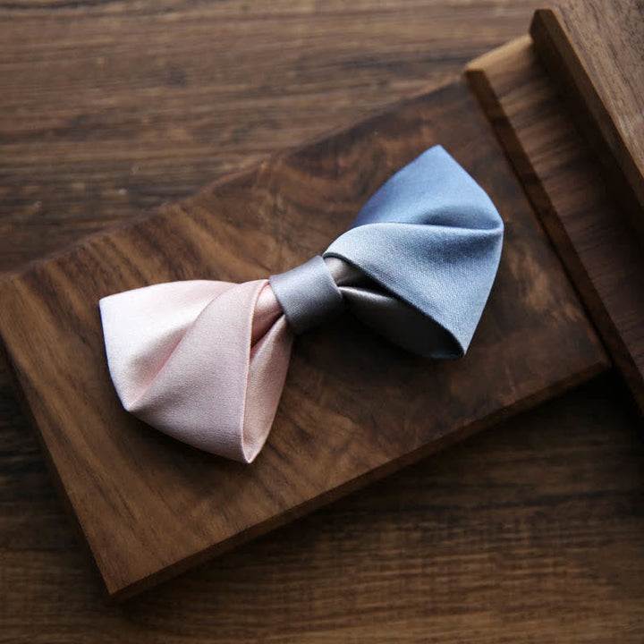 Nœud papillon dégradé de couleurs rose et bleu pour homme