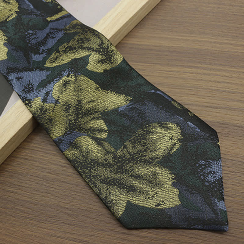 Cravate large décontractée à imprimé floral vintage pour hommes - image 8