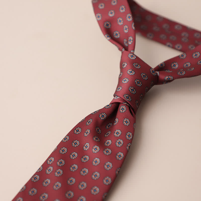 Cravate élégante rétro pour homme à motif floral - Style n° 18 - image 22
