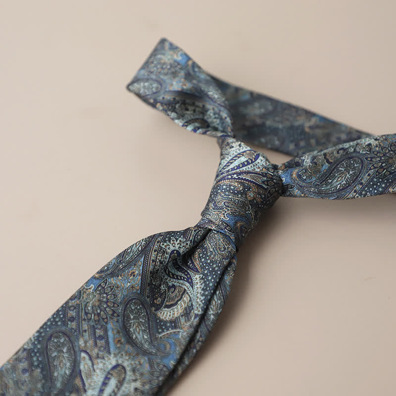 Cravate élégante rétro pour homme à motif floral - Style n° 16 - image 20