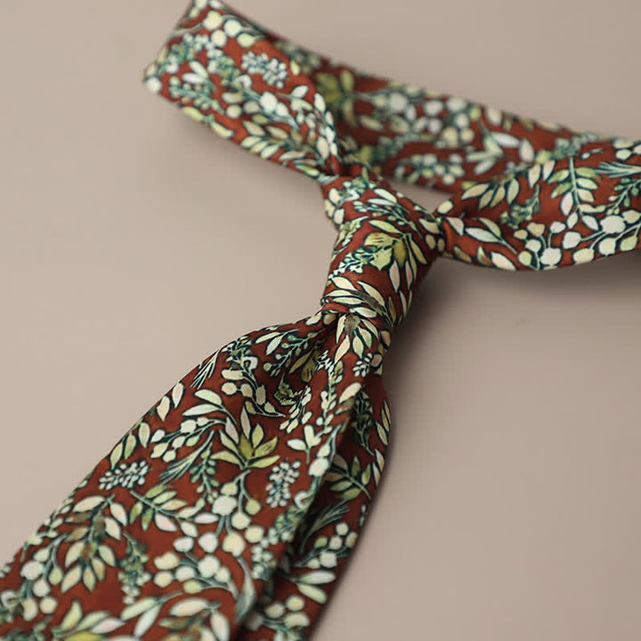 Cravate élégante rétro pour homme à motif floral - Style n° 21 - image 25