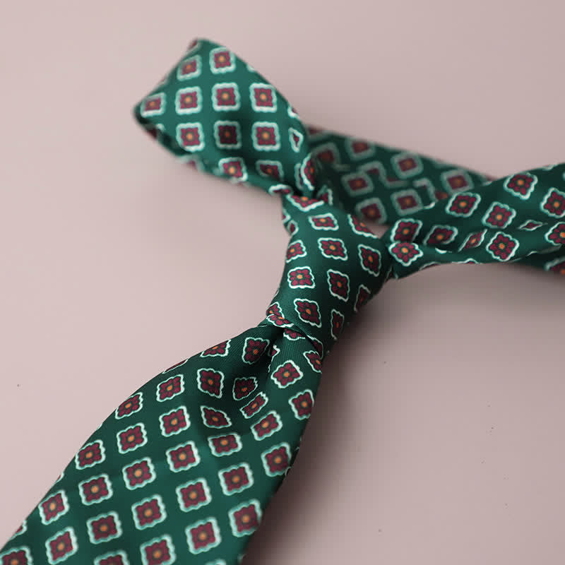 Cravate à motif floral rétro élégante pour homme - Style #2 - image 6