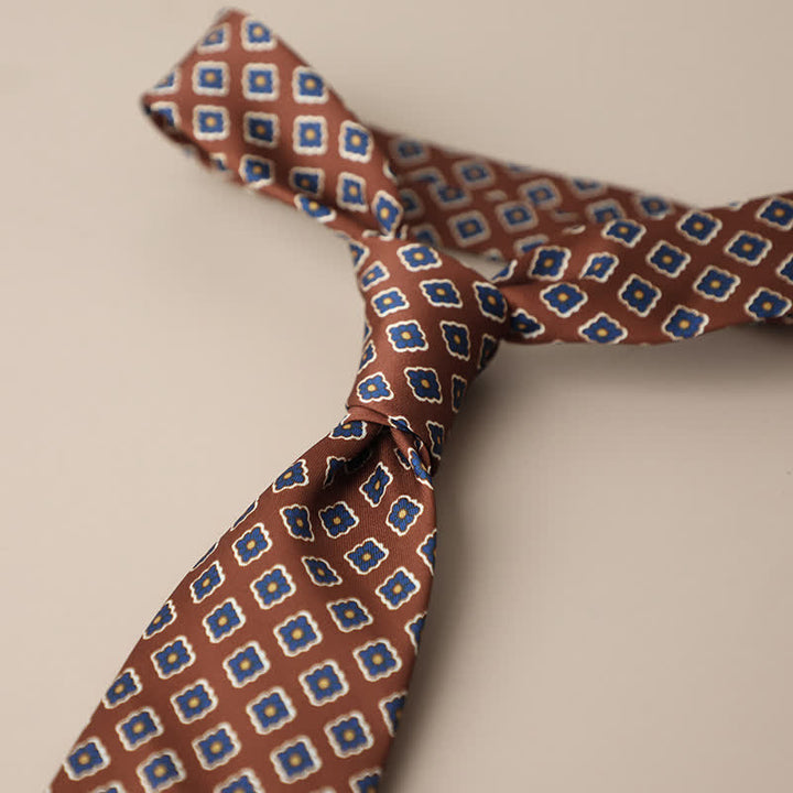 Cravate élégante rétro pour homme à motif floral - Style n° 3 - image 7